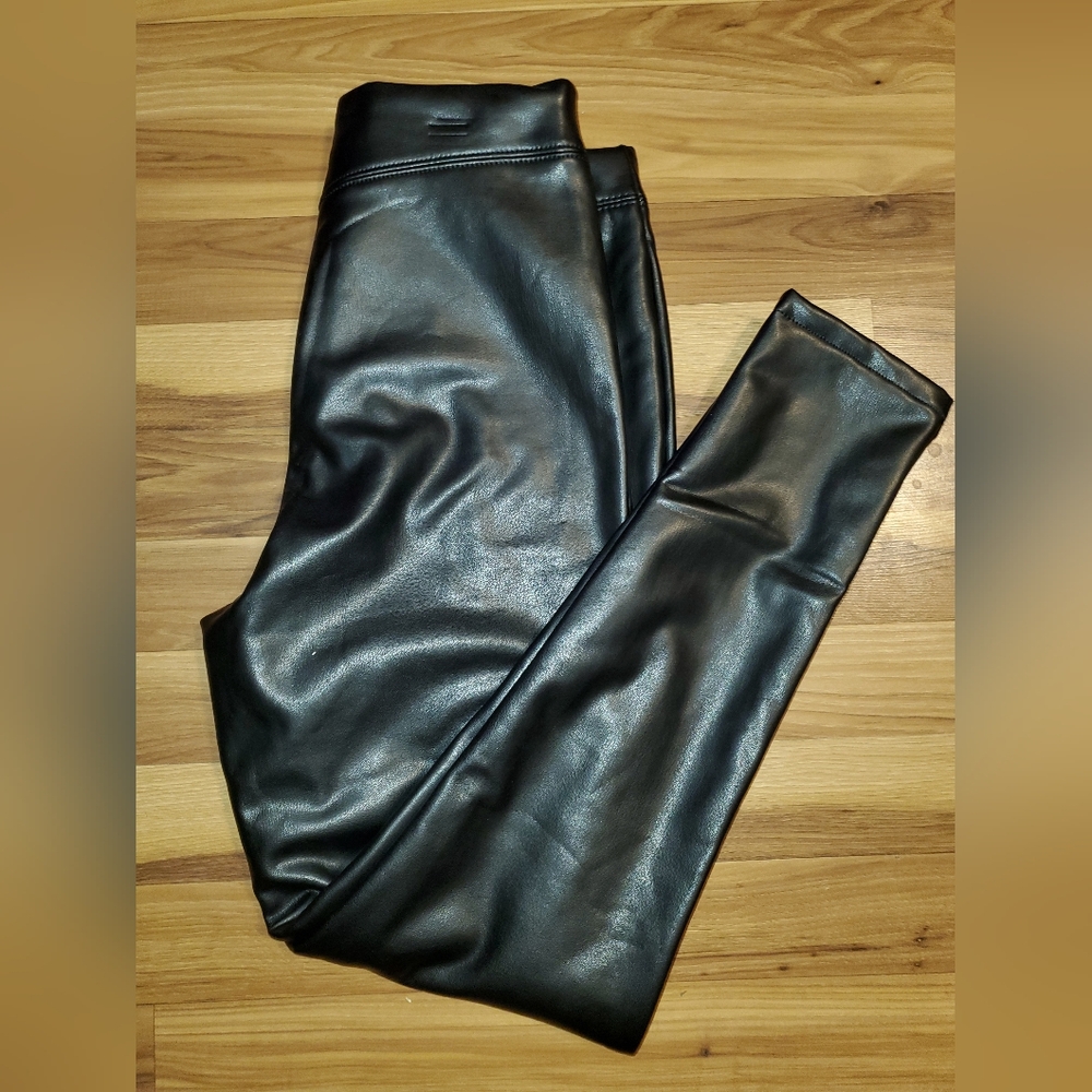 Black Faux Leather Leggings